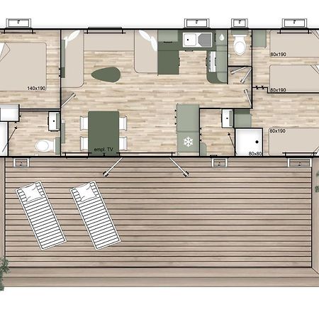 Les Dunes 5 Etoiles Mbh 6Pers 1 Suite Parentale 2 Chbs Et 2 Sdb 2 Wc Clim 42M2 Torreilles Bagian luar foto