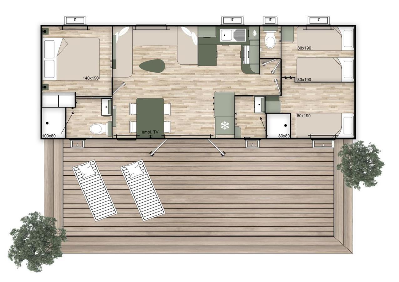 Les Dunes 5 Etoiles Mbh 6Pers 1 Suite Parentale 2 Chbs Et 2 Sdb 2 Wc Clim 42M2 Torreilles Bagian luar foto